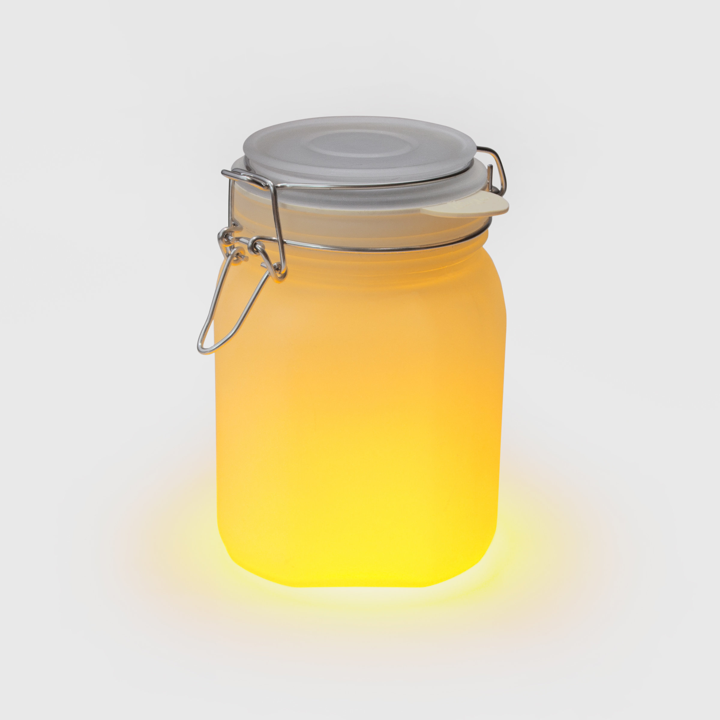 Yellow solar sun light jar