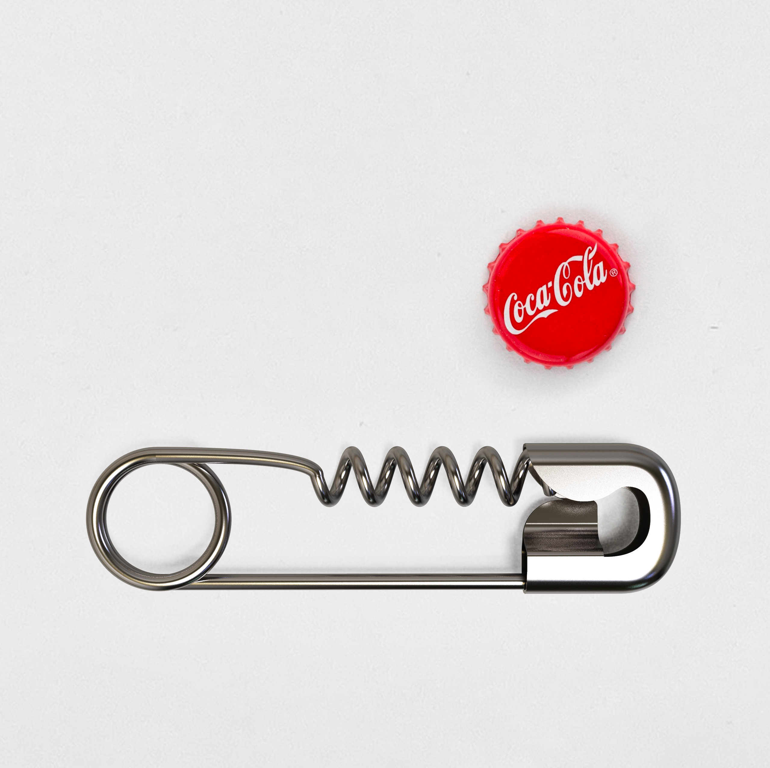 Safety Pin Bottle Opener