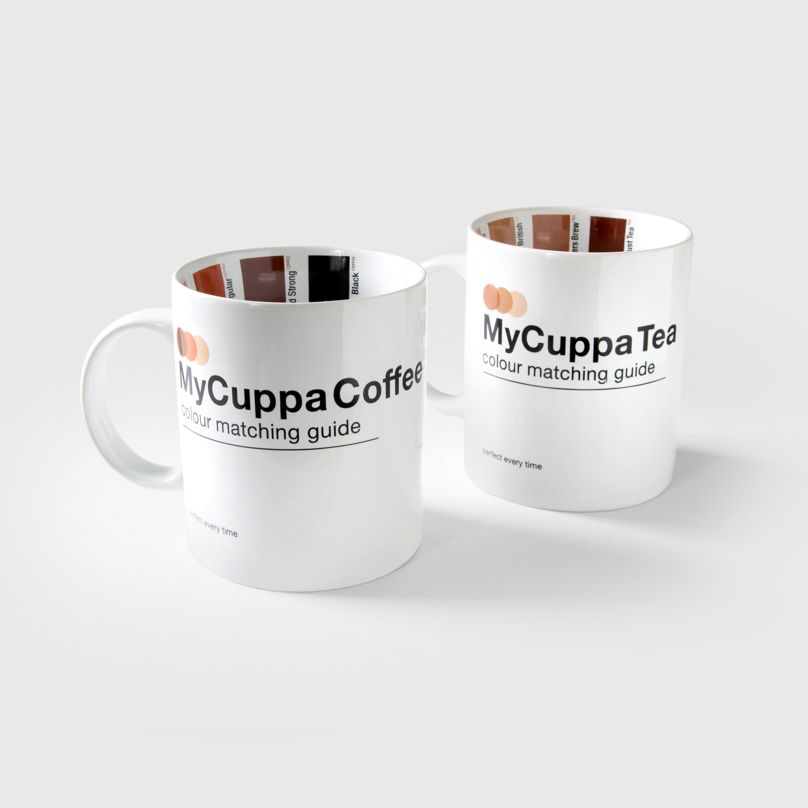my cuppa coffee and my cuppa tea mugs