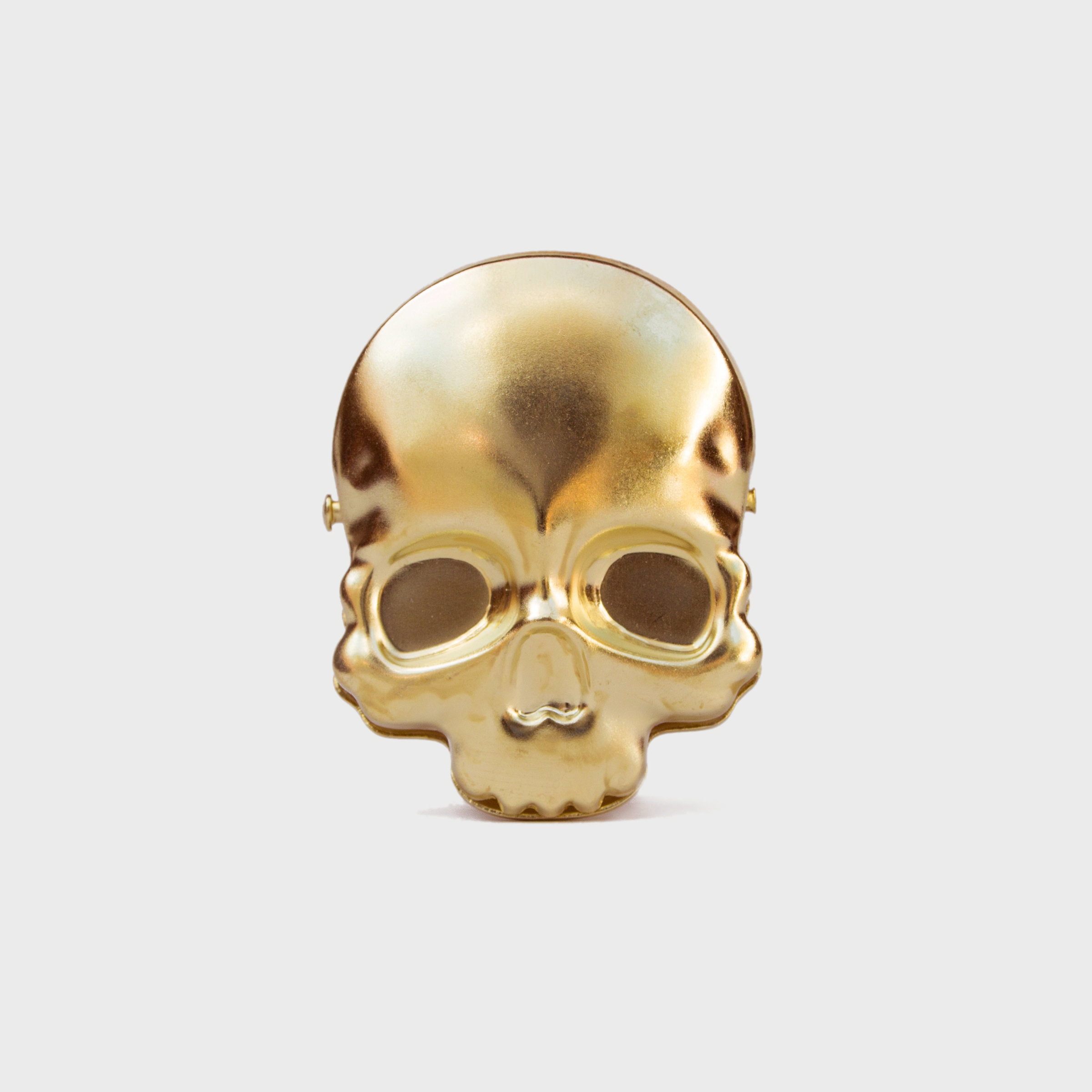 Brass skull heavy duty bulldog clip 