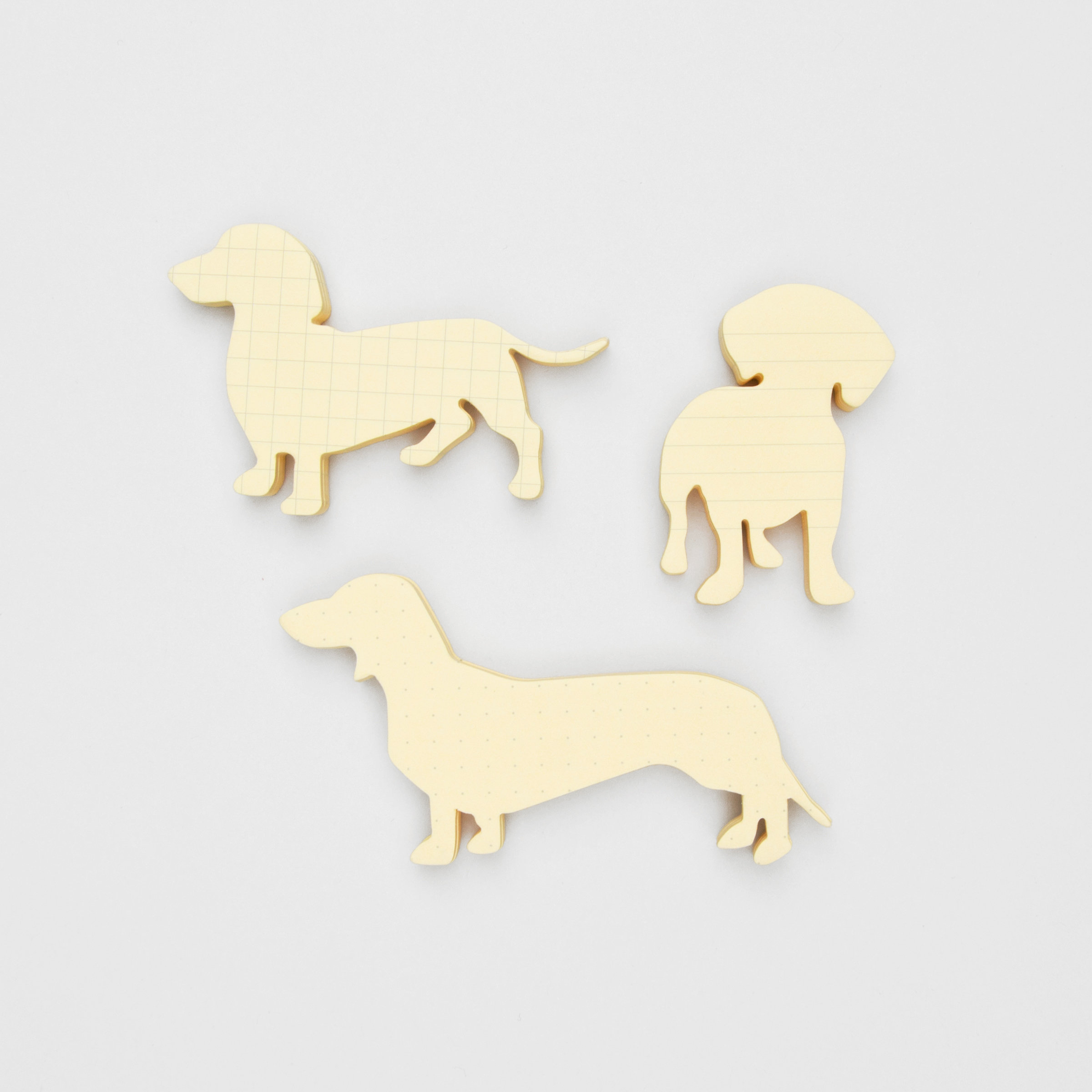 Dog shaped sticky notes