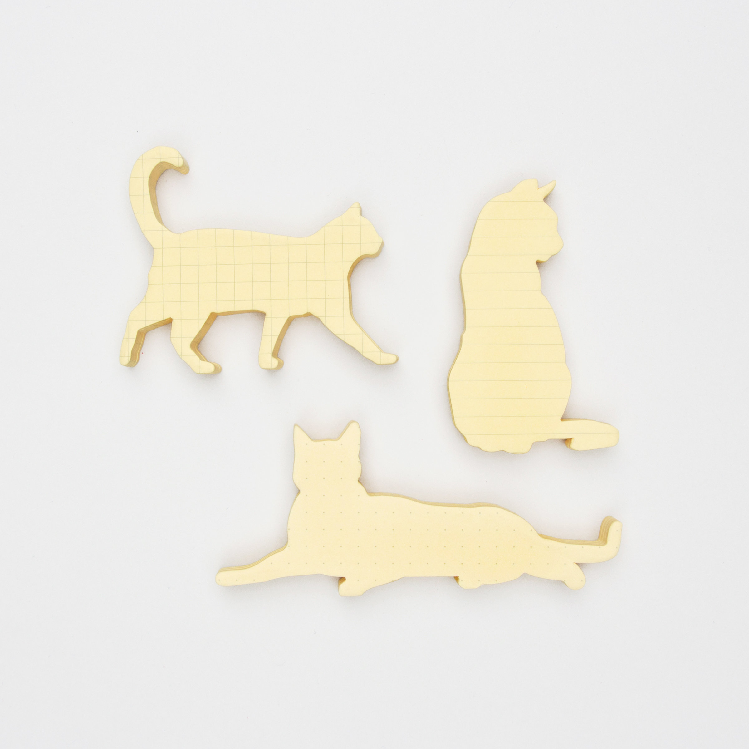 Cat shaped sticky notes