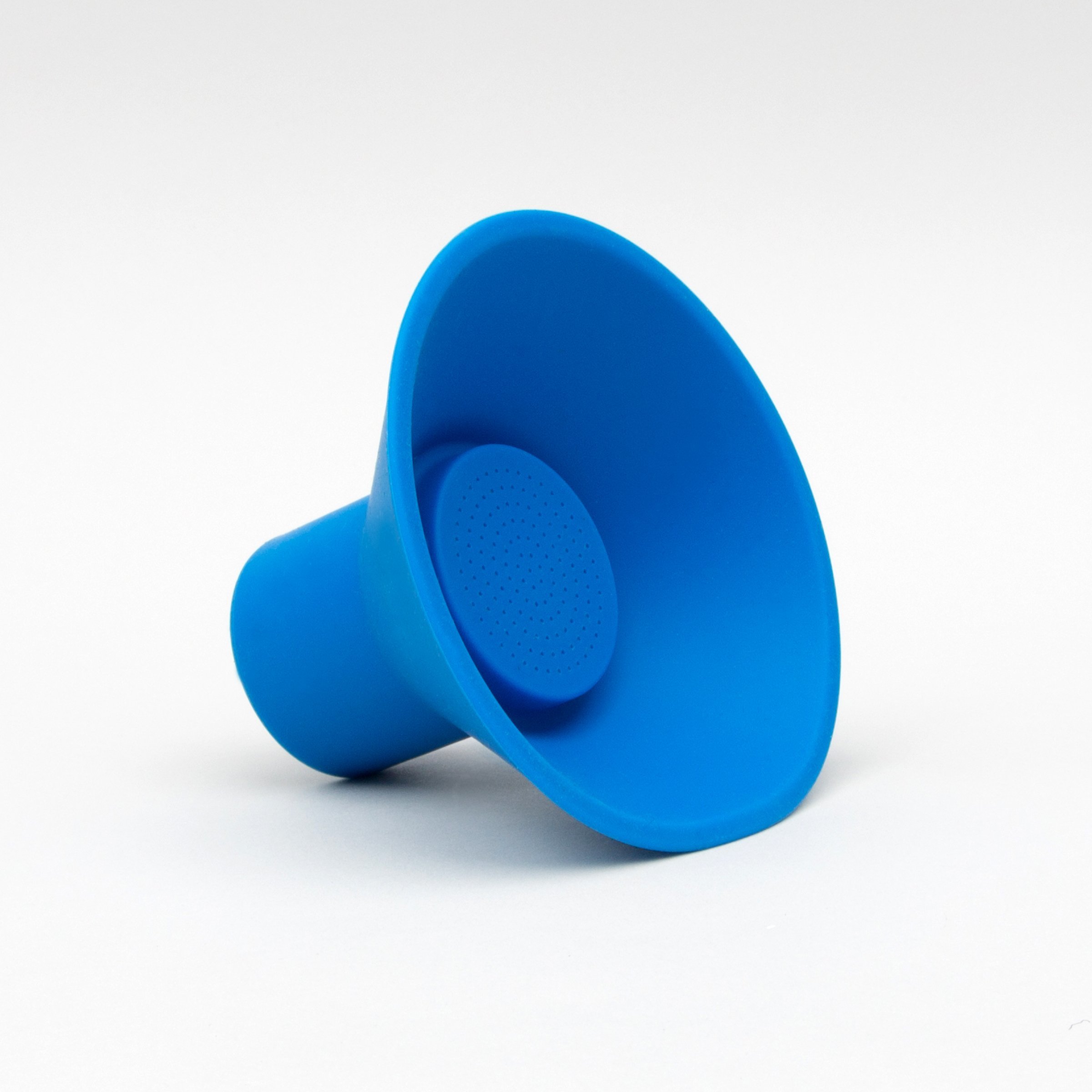 Wireless silicone speaker in blue