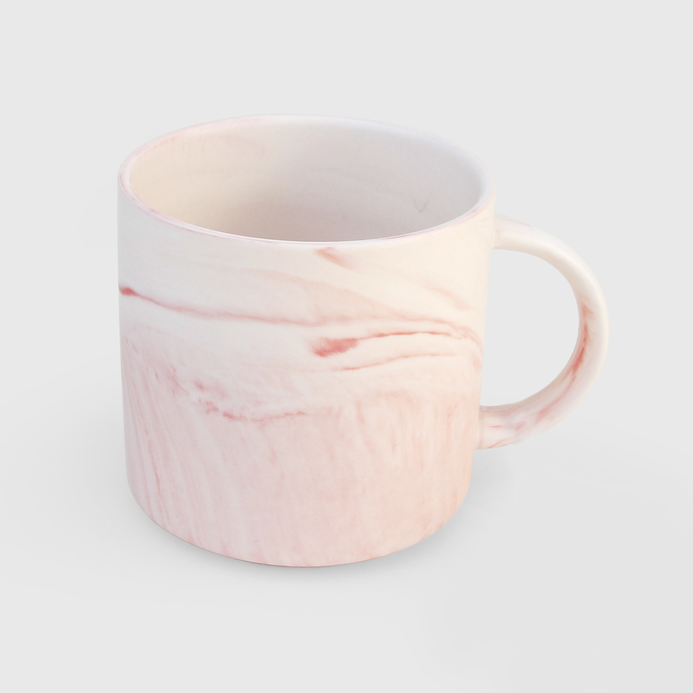 Pink marble effect mug