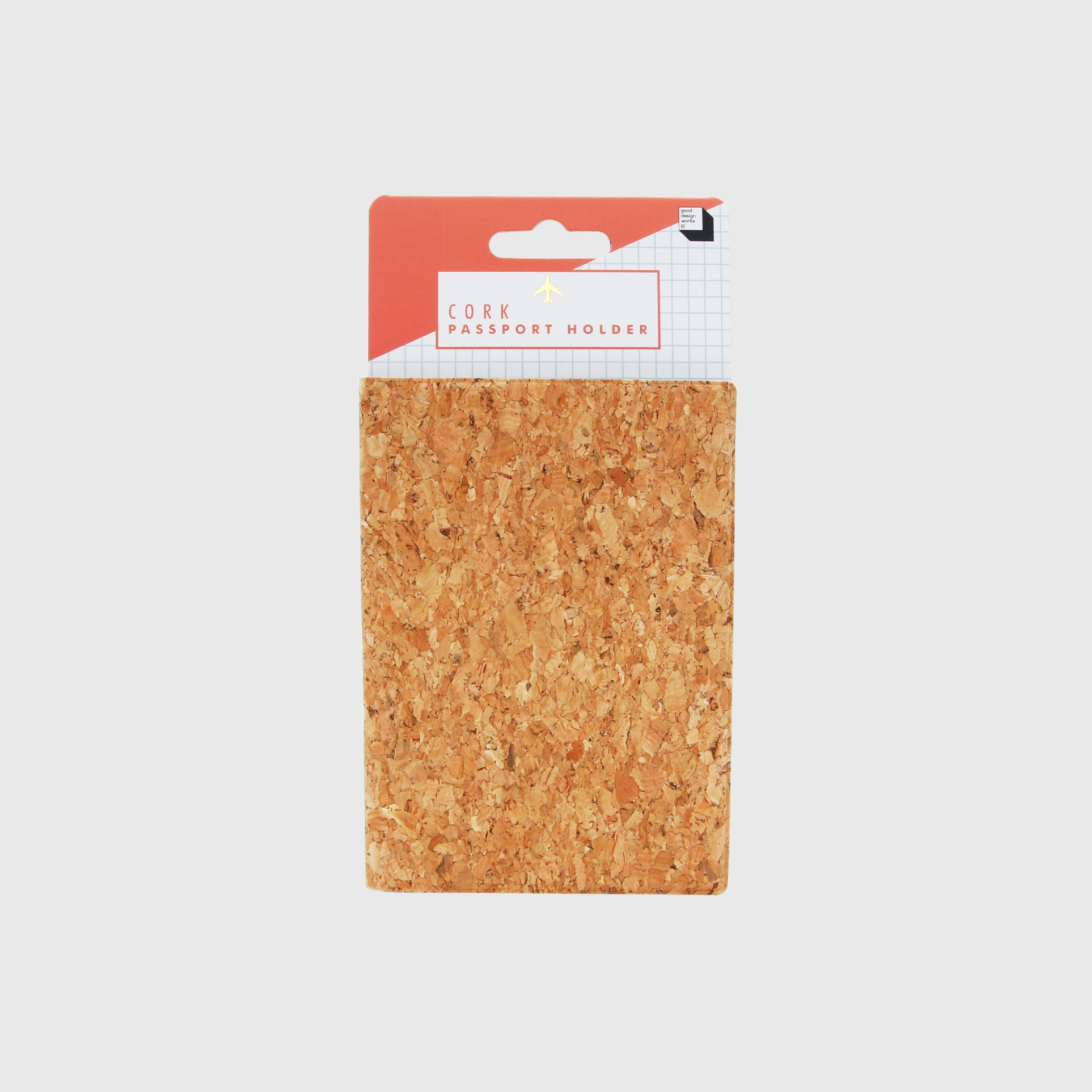 Small cork passport and document holder