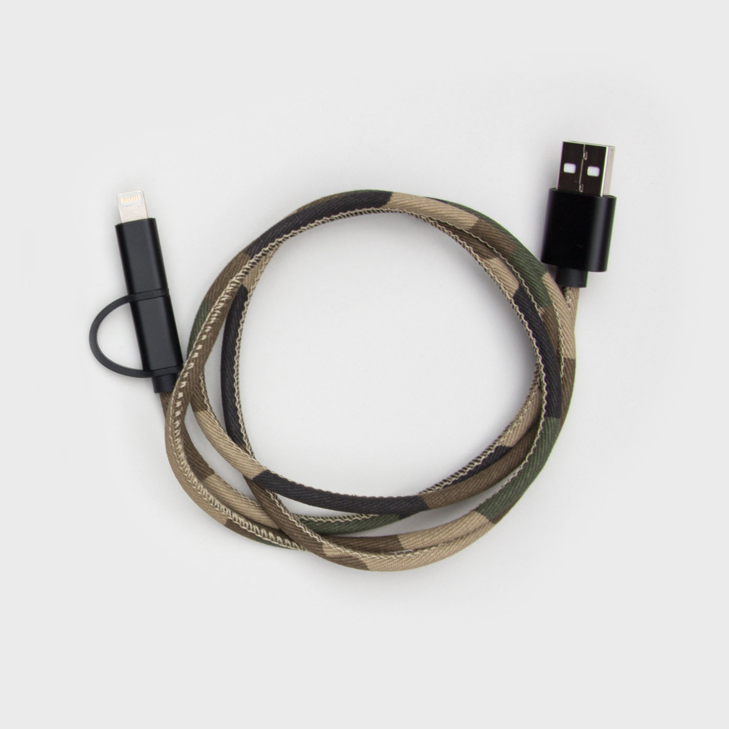 USB phone charger in camo design