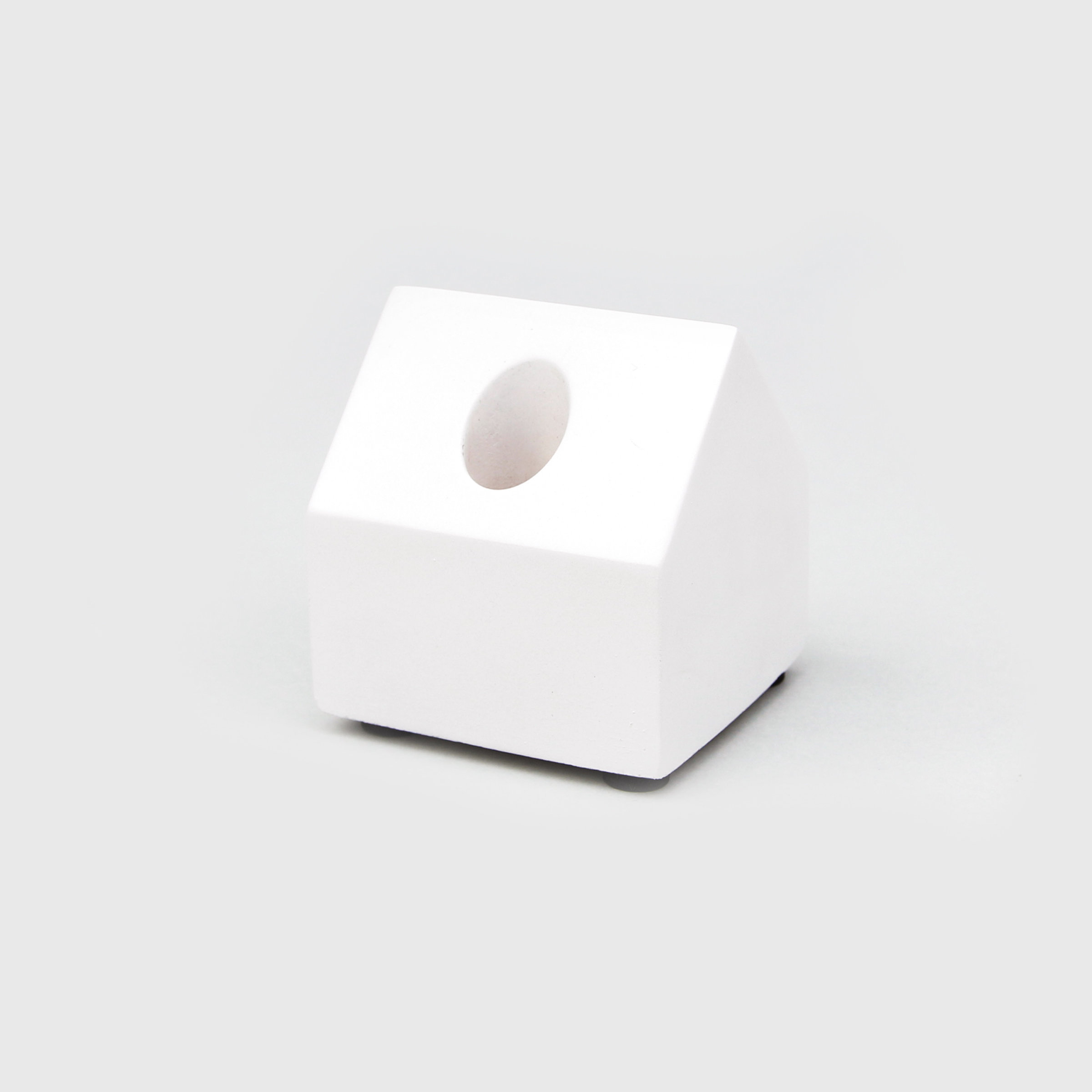 White concrete pen holder in house design