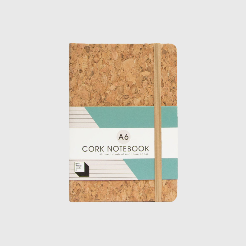 A6 cork covered notebook