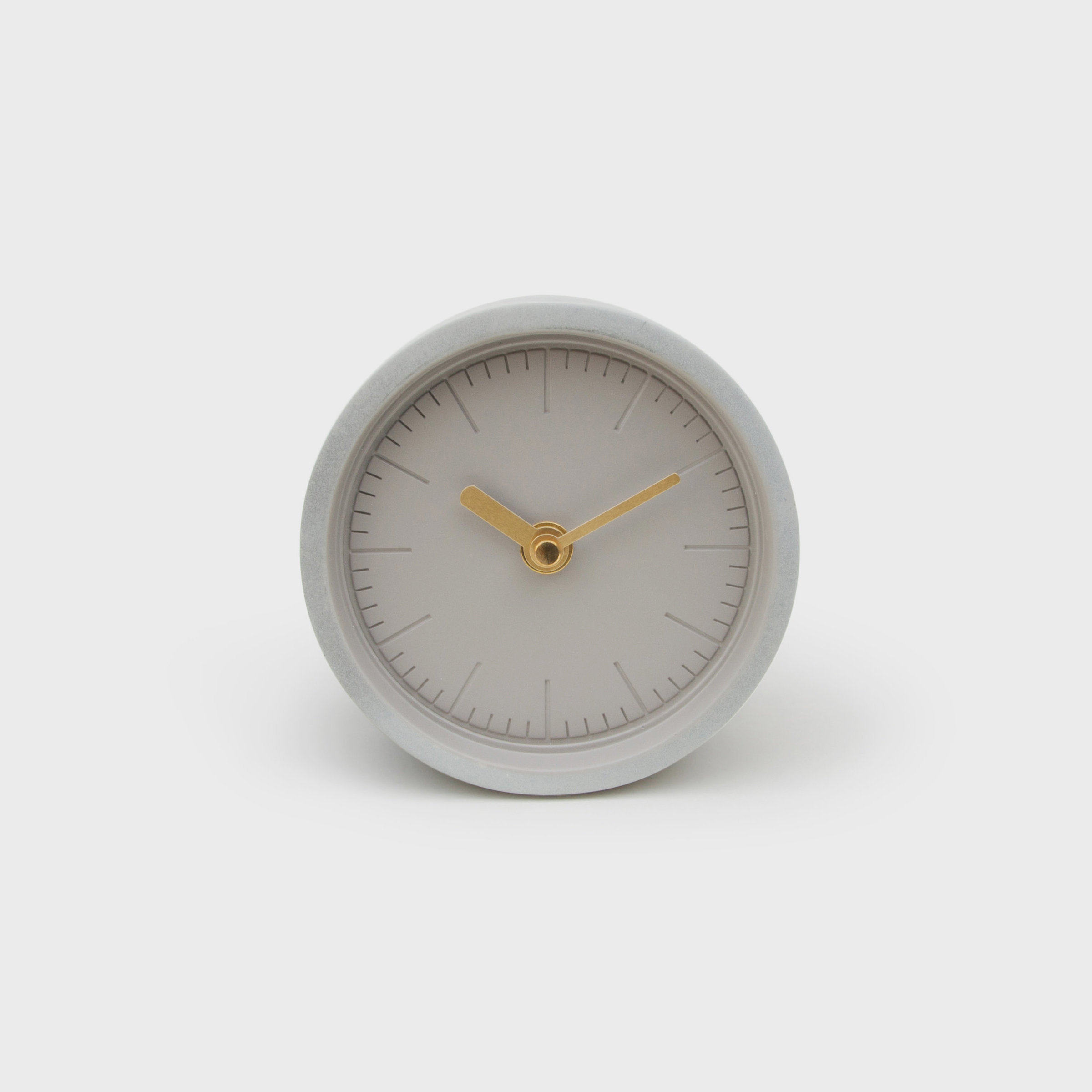 Concrete clock in grey