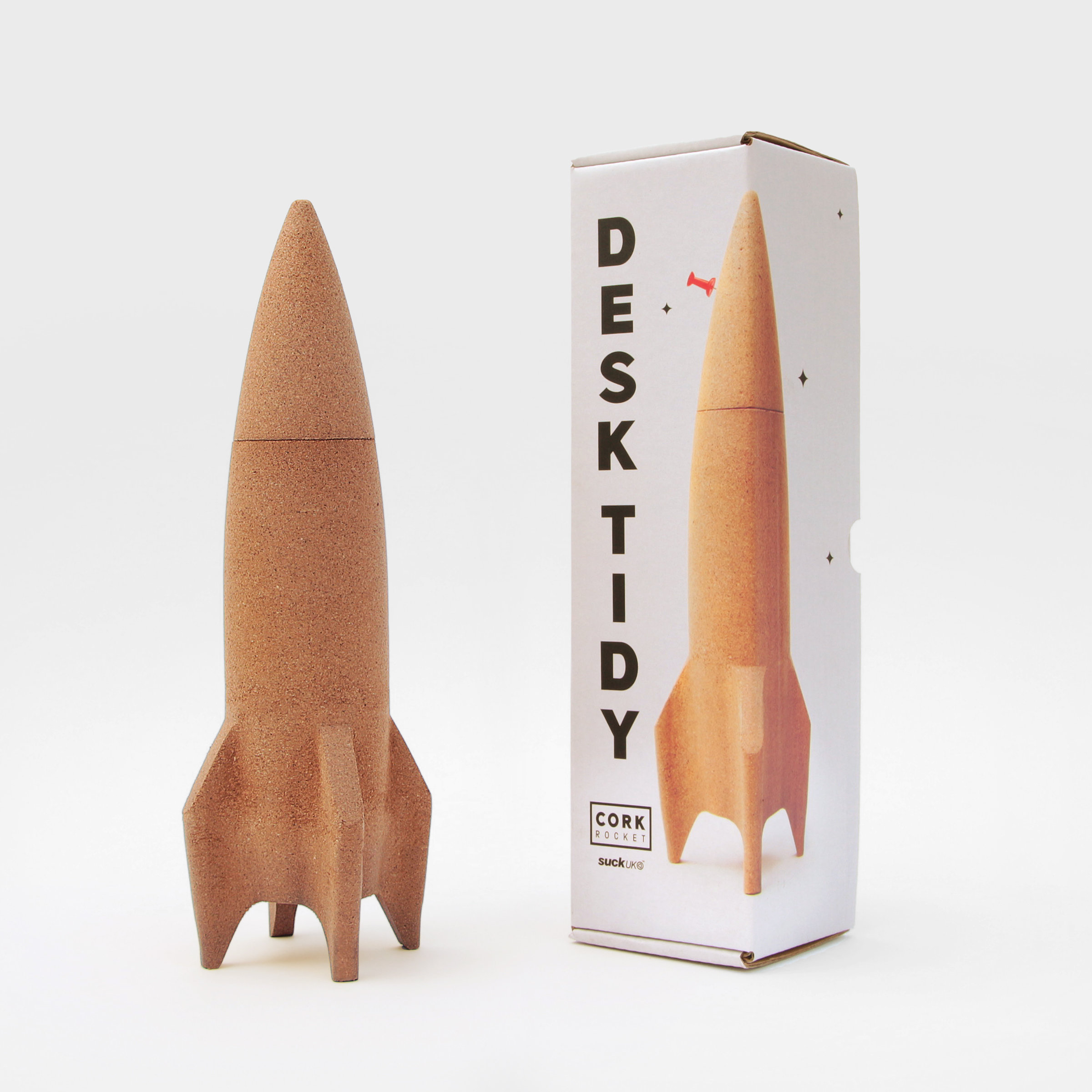 Rocket Desk Tidy Packaging