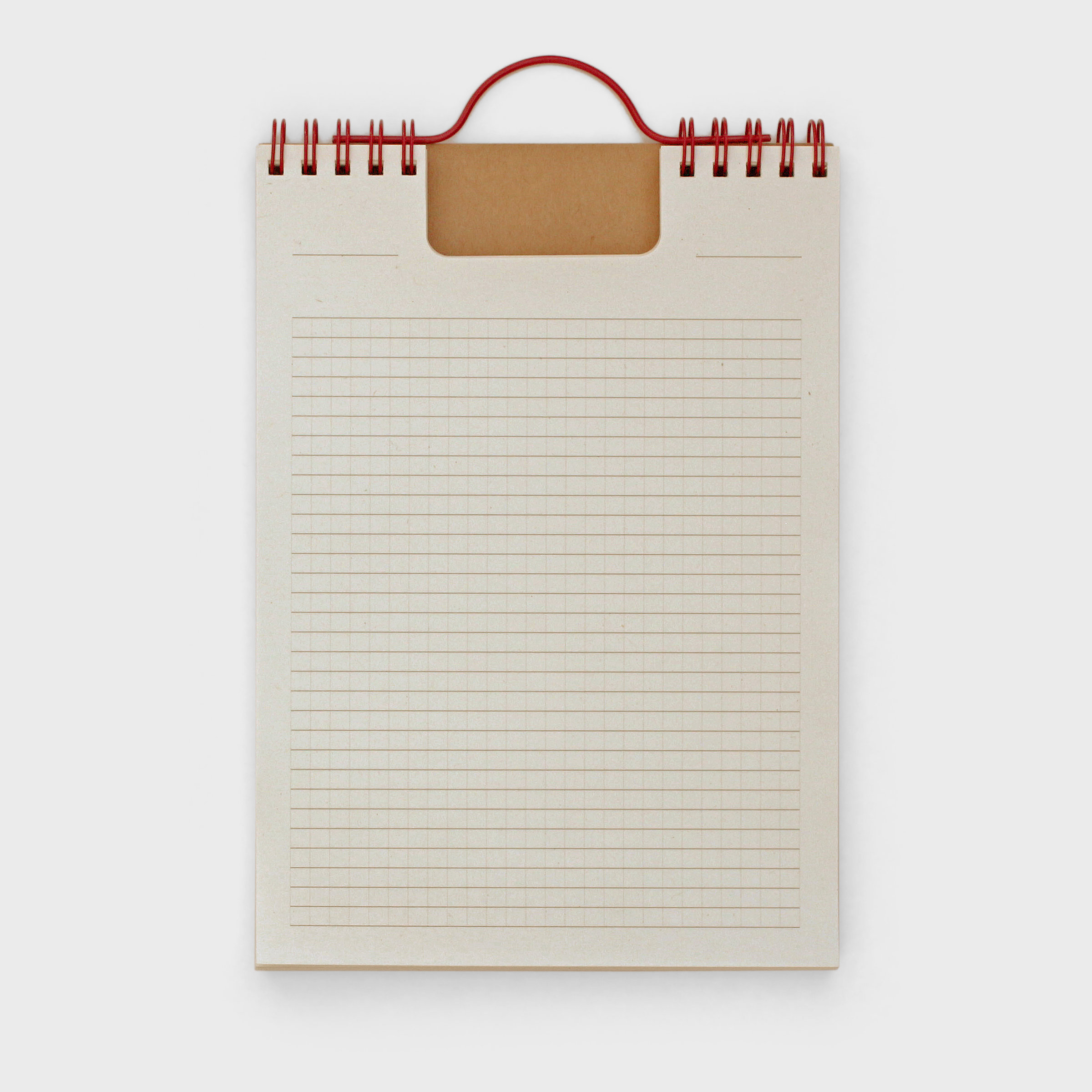 Lined and Grid Paper in one A5 Recycled Notebook
