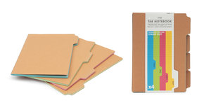 Kraft Notebooks with Tabs