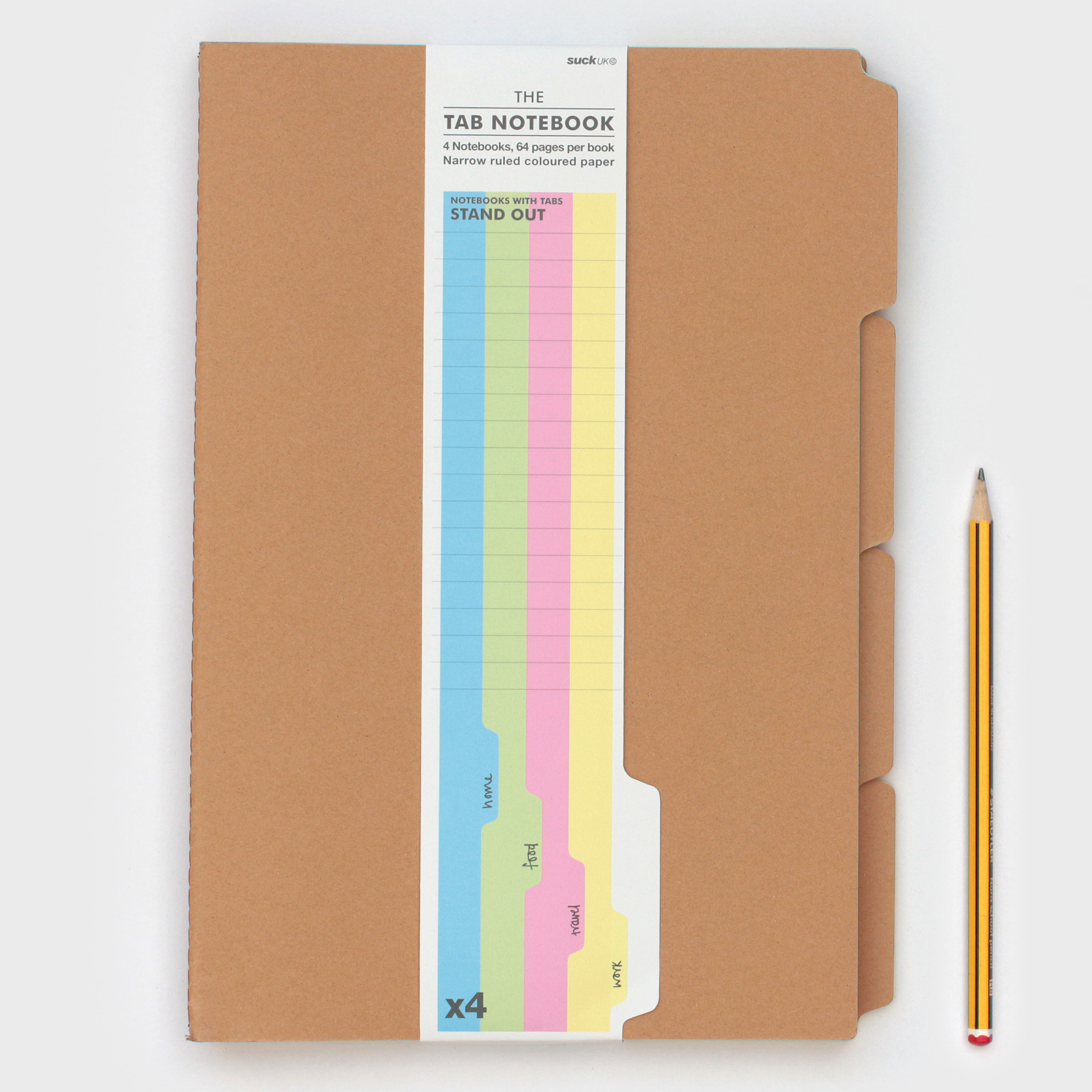 Small A4 Colourful Notebooks with Tabs