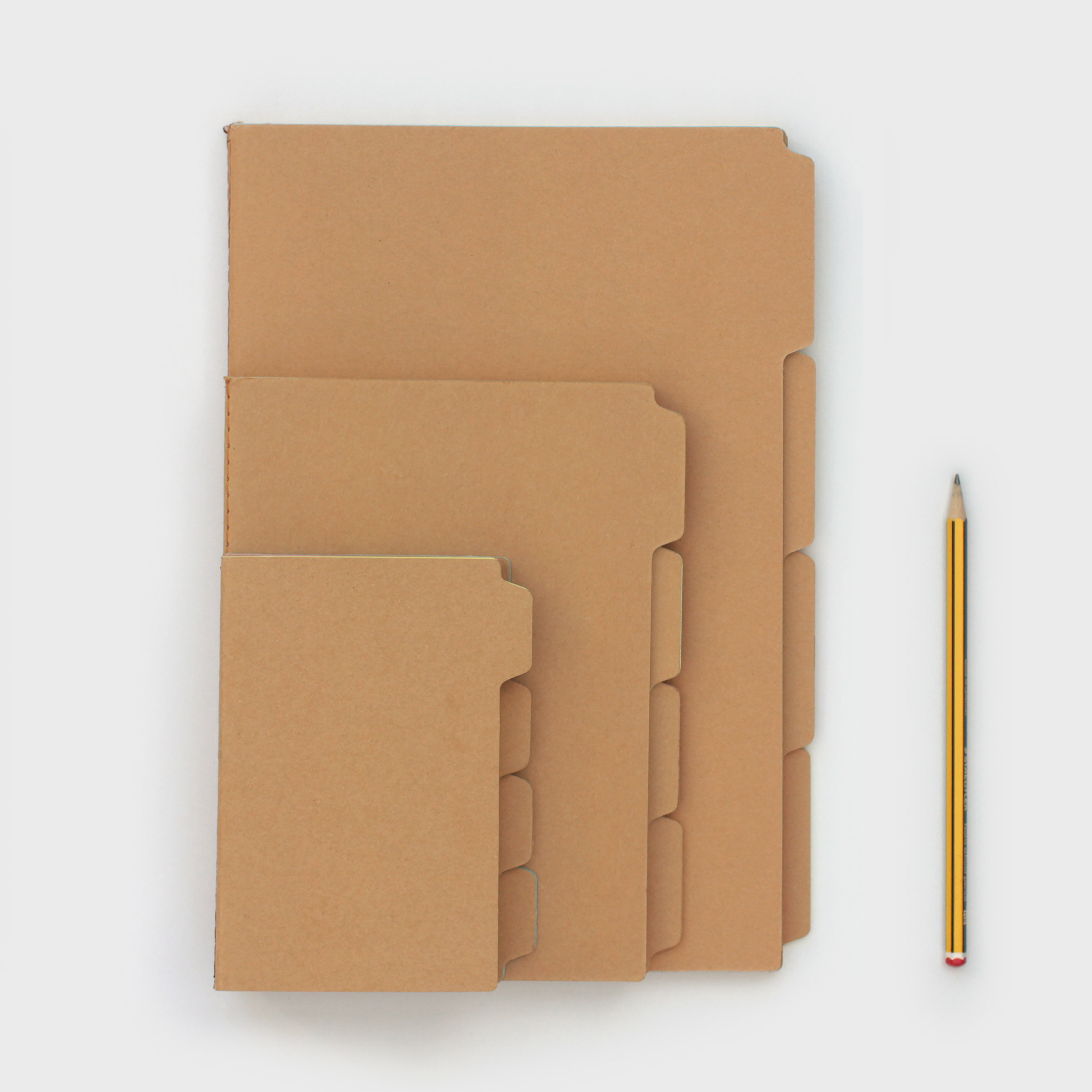Kraft Notebooks with tabs