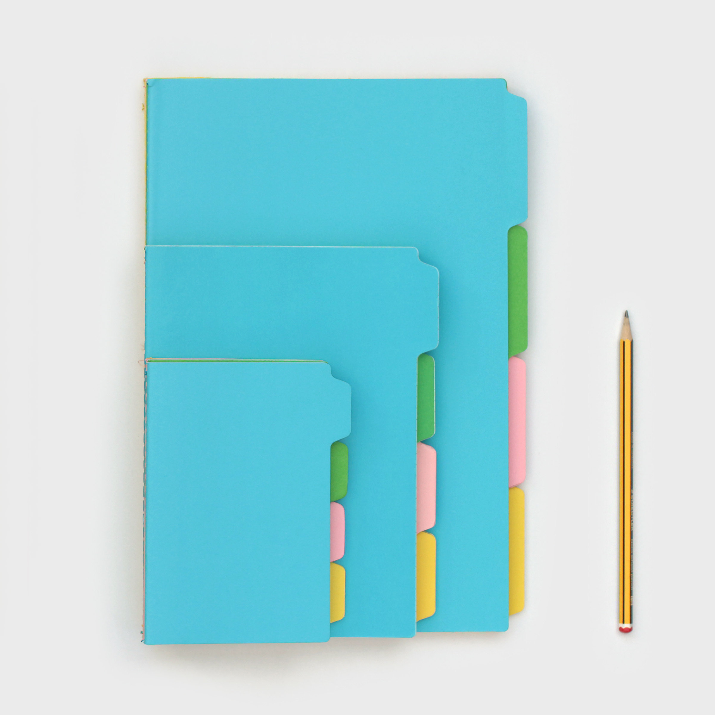 Colourful Notebooks with tabs