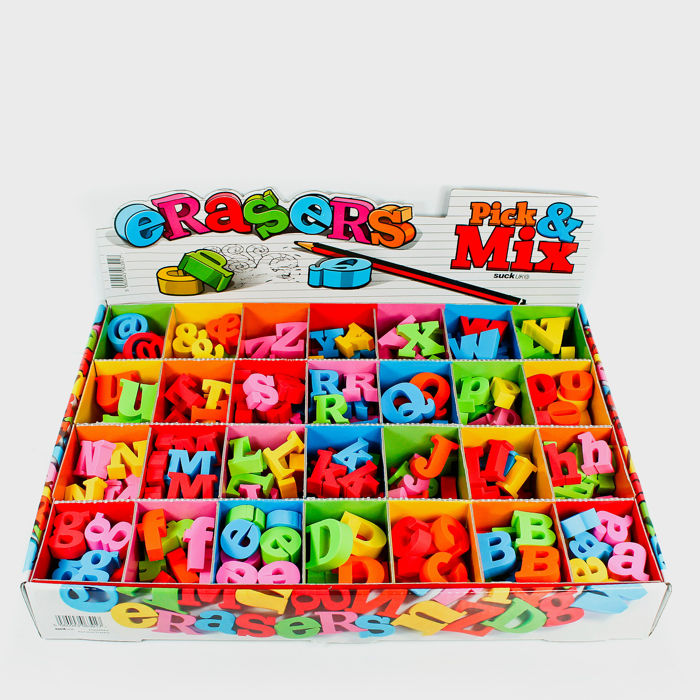 Massive Box of assorted erasers