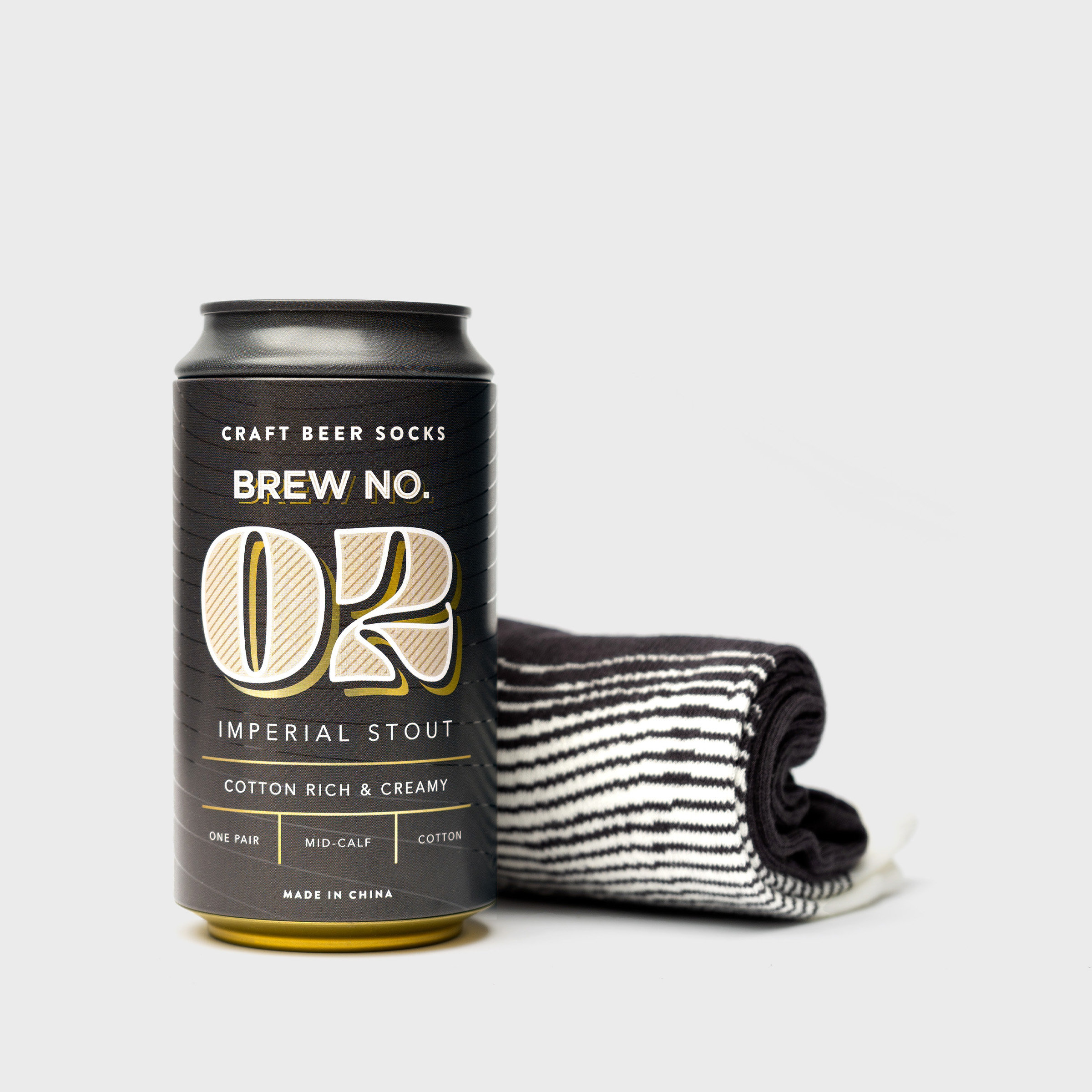 Craft Beer Socks Stout in a can