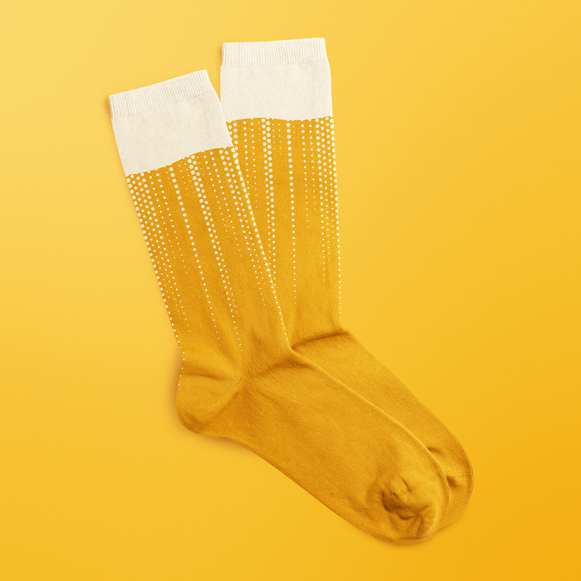 Pair of  Blonde Beer Socks