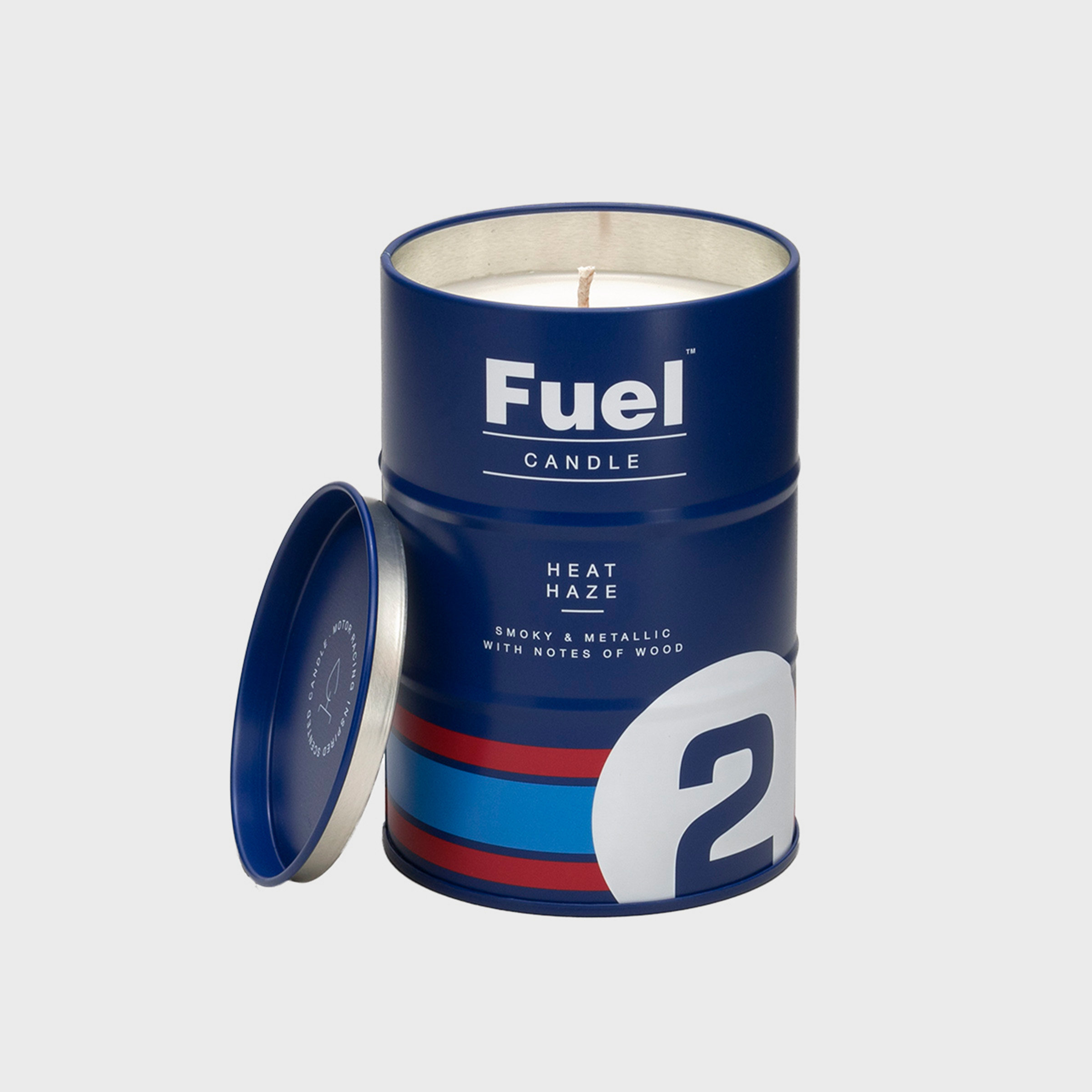 Motor racing oil can scented candle (Luckies)