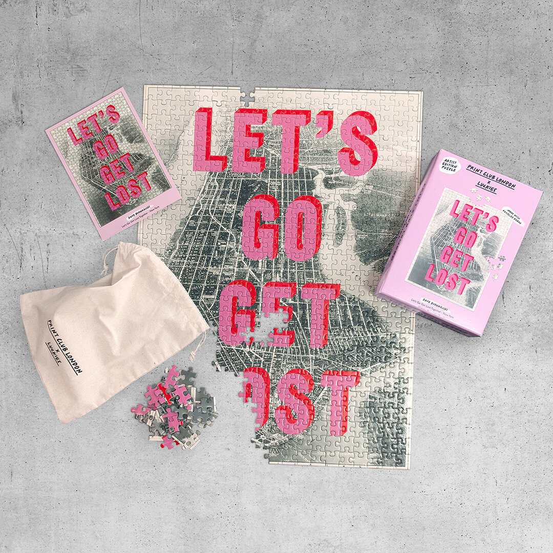 Print Club - Lets Go Get Lost NY Jigsaw Puzzle