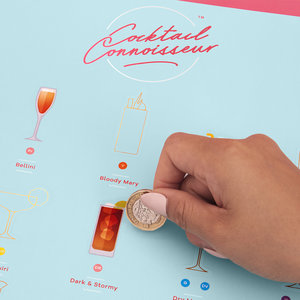 scratch off cocktail Poster