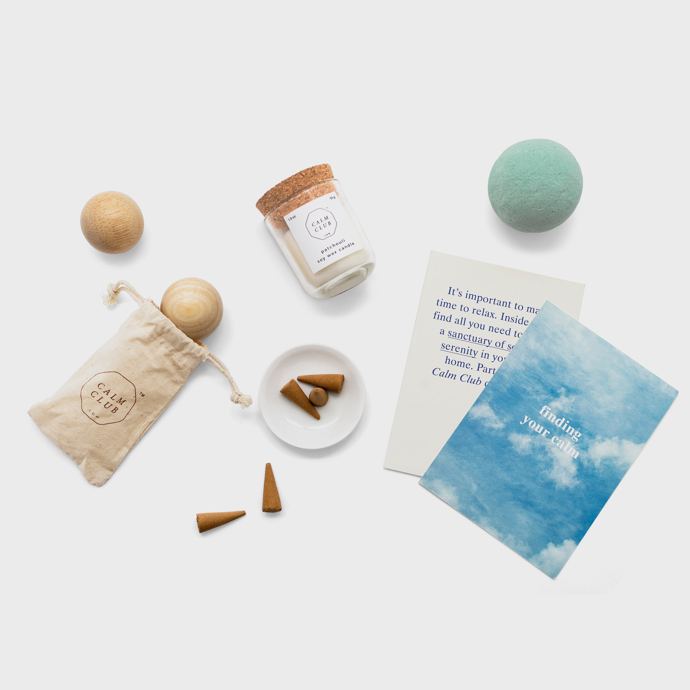 Calm Club 5 piece relaxation kit