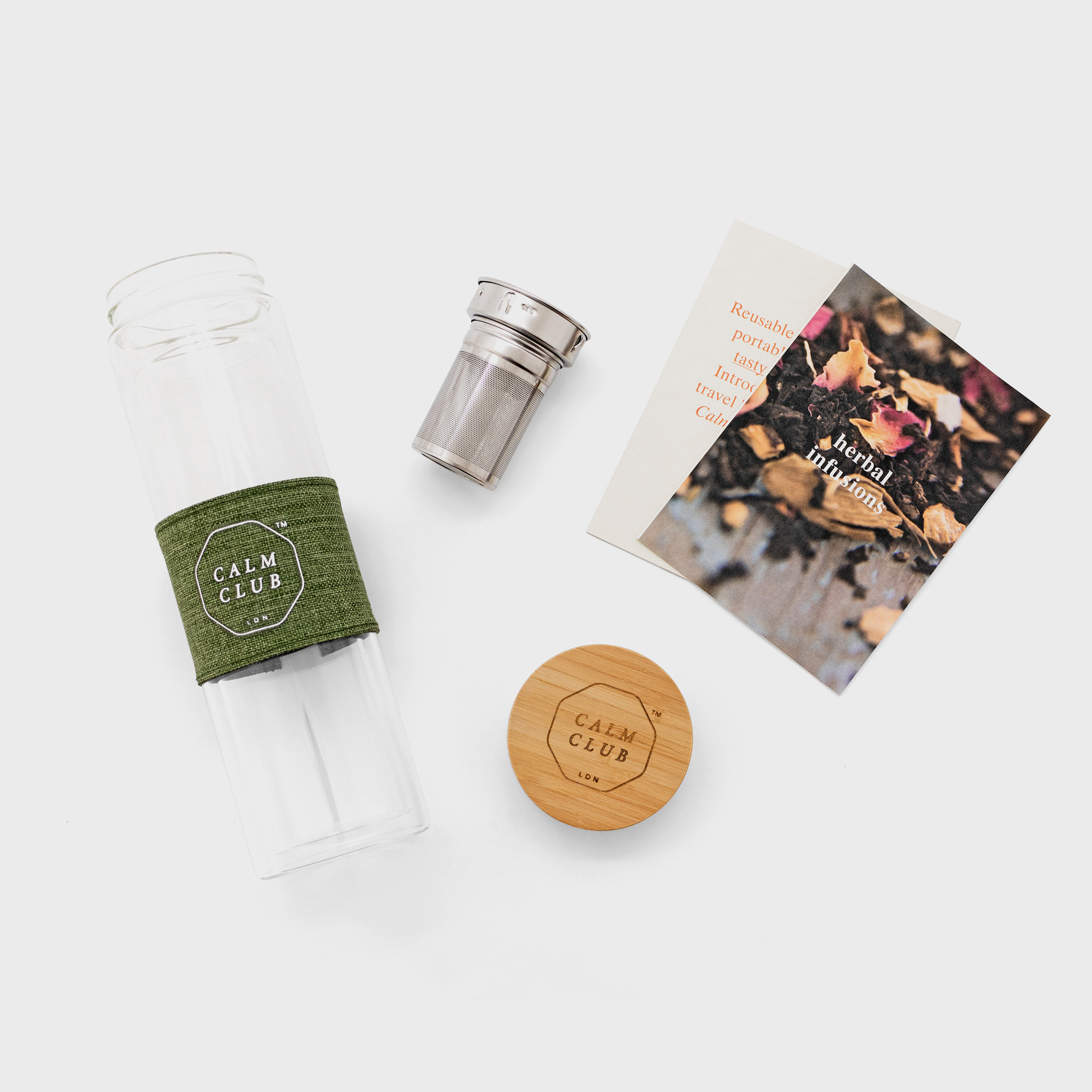 Bamboo & Glass Tea Infuser