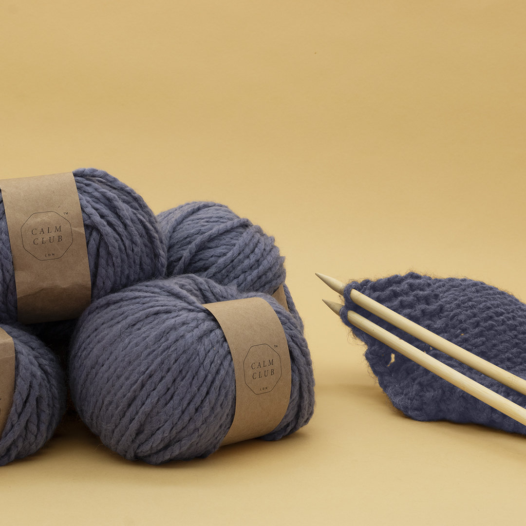 Calm Club knitting kit