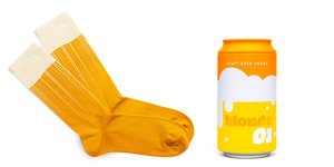 Pack and Product Beer Socks BLONDE