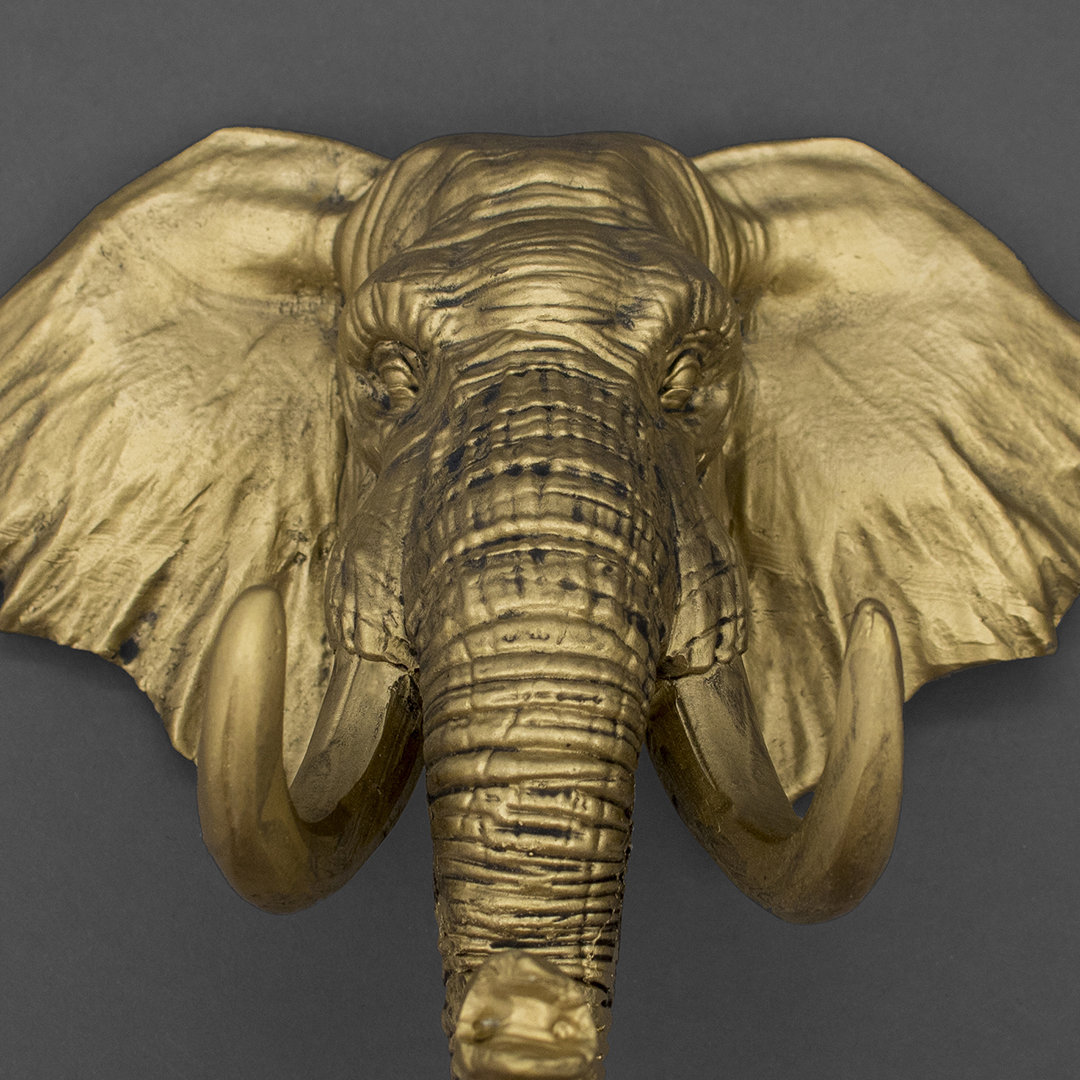 Gold Elephant Head