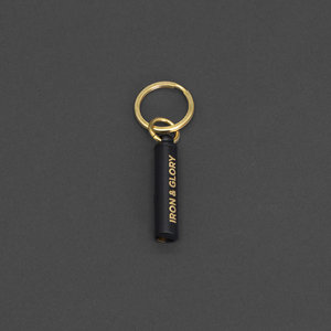 Black Iron & Glory Survival Whistle Keychain