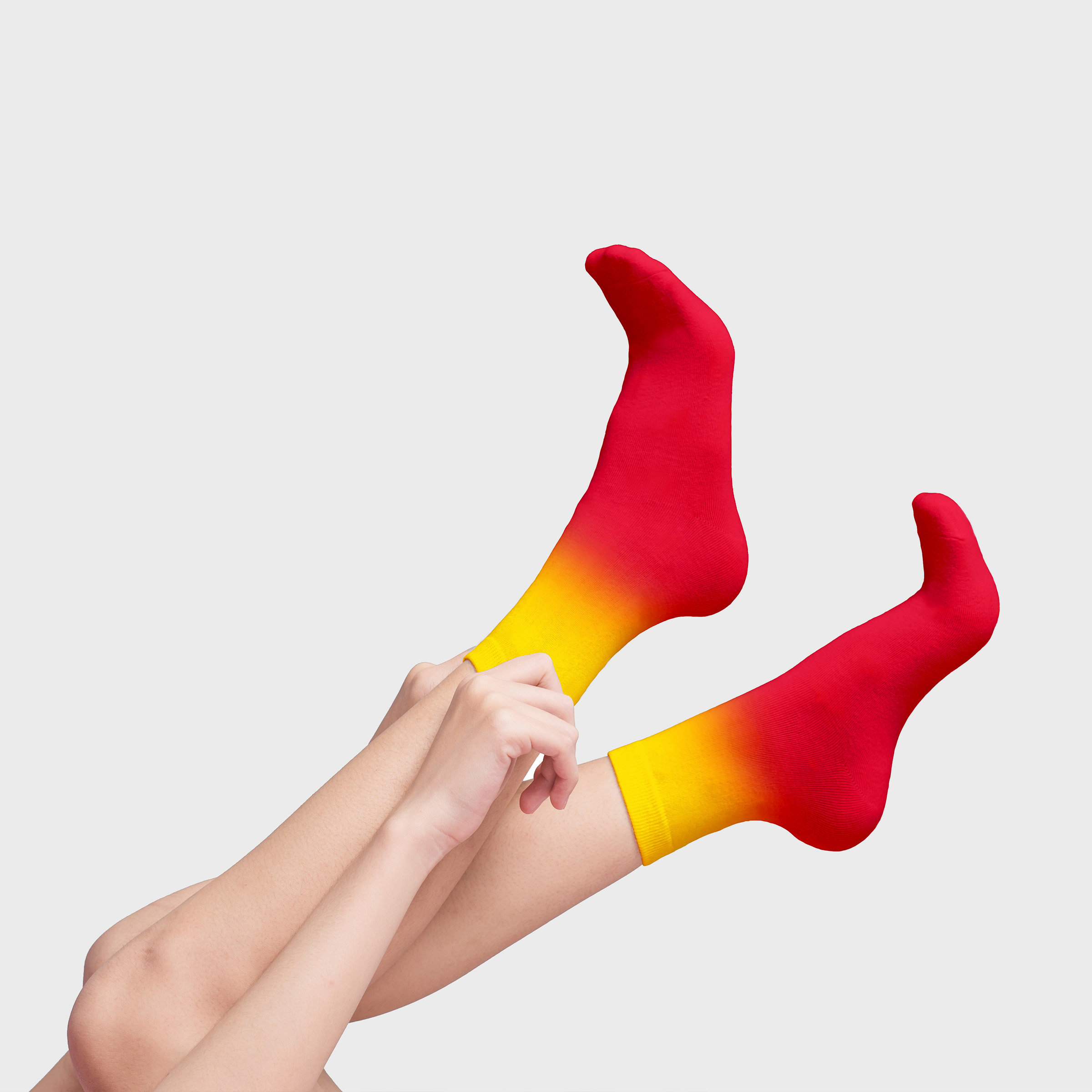 Red and Yellow Socks