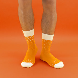 Pair of orange socks