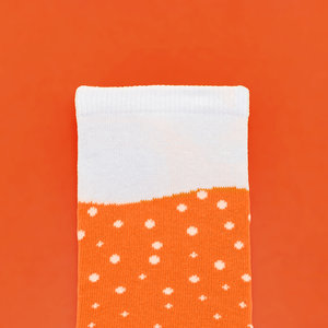 Orange beer sock