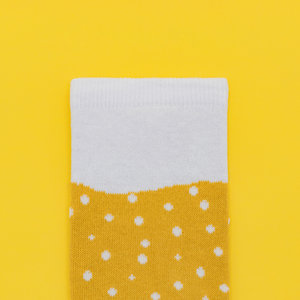 close up of lager foam