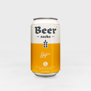 Lager beer-socks-in-a-can