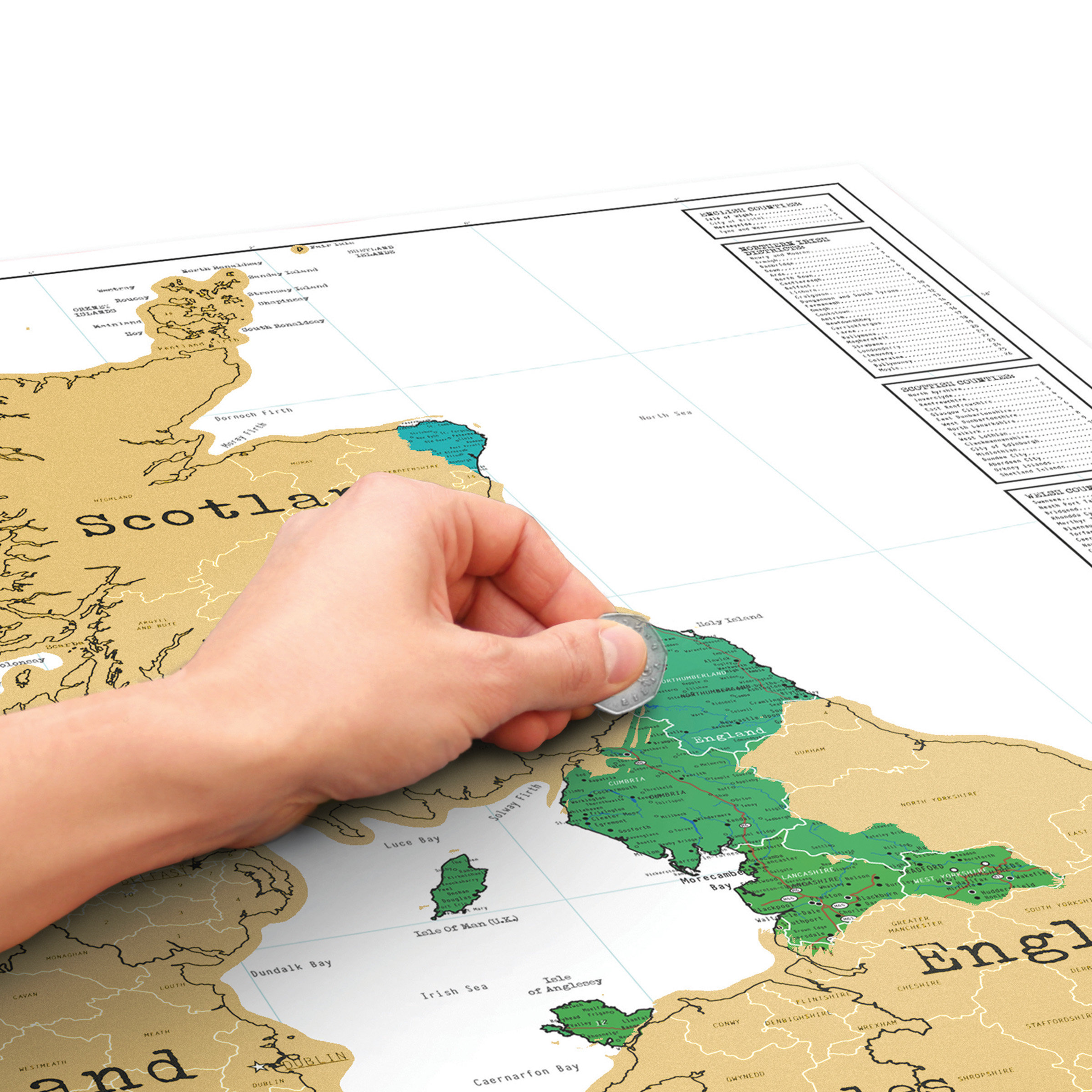 Scratching UK Map