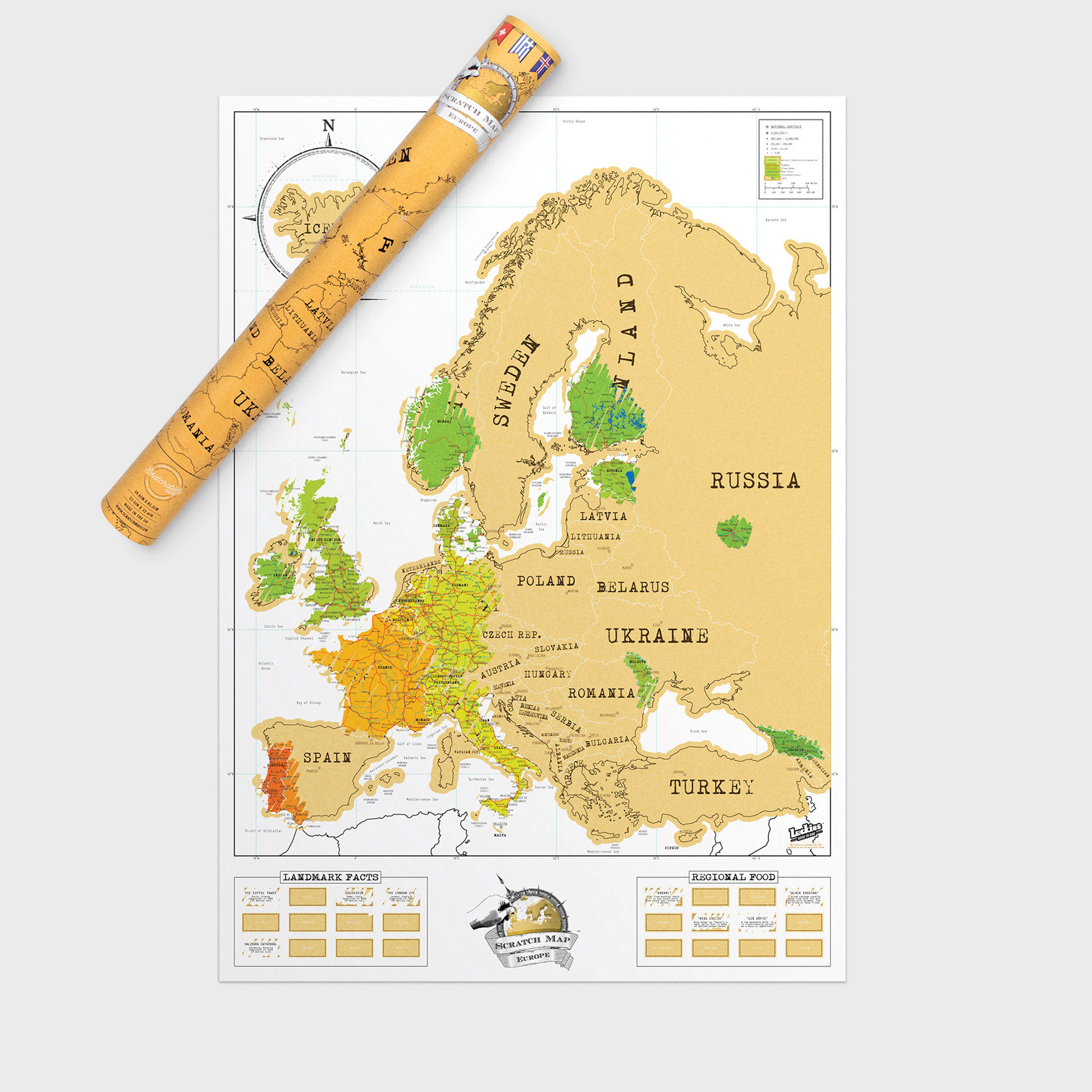 Scratch Map Europe Edition