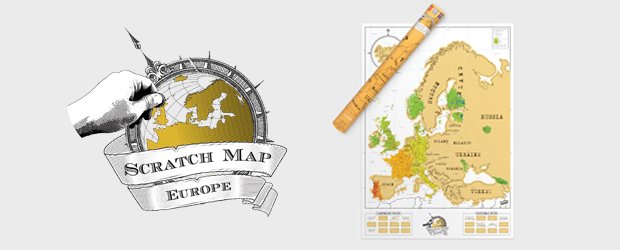 Luckies of London, Scratch off World Map Deluxe Travel Size, Mini Travel  Map to Track Travels, Scratch Art & World Map Wall Art for Office Decor