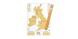 Pack and Product British Isles Scratch Map