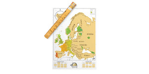 Pack and Product Europe Scratch Map