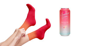 Pack and Product Cocktail Socks Cosmopolitan