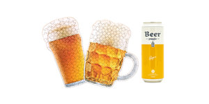 Pack and Product Beer Jigsaw Lager