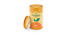 Pack and Product Fruitful Candles Orange