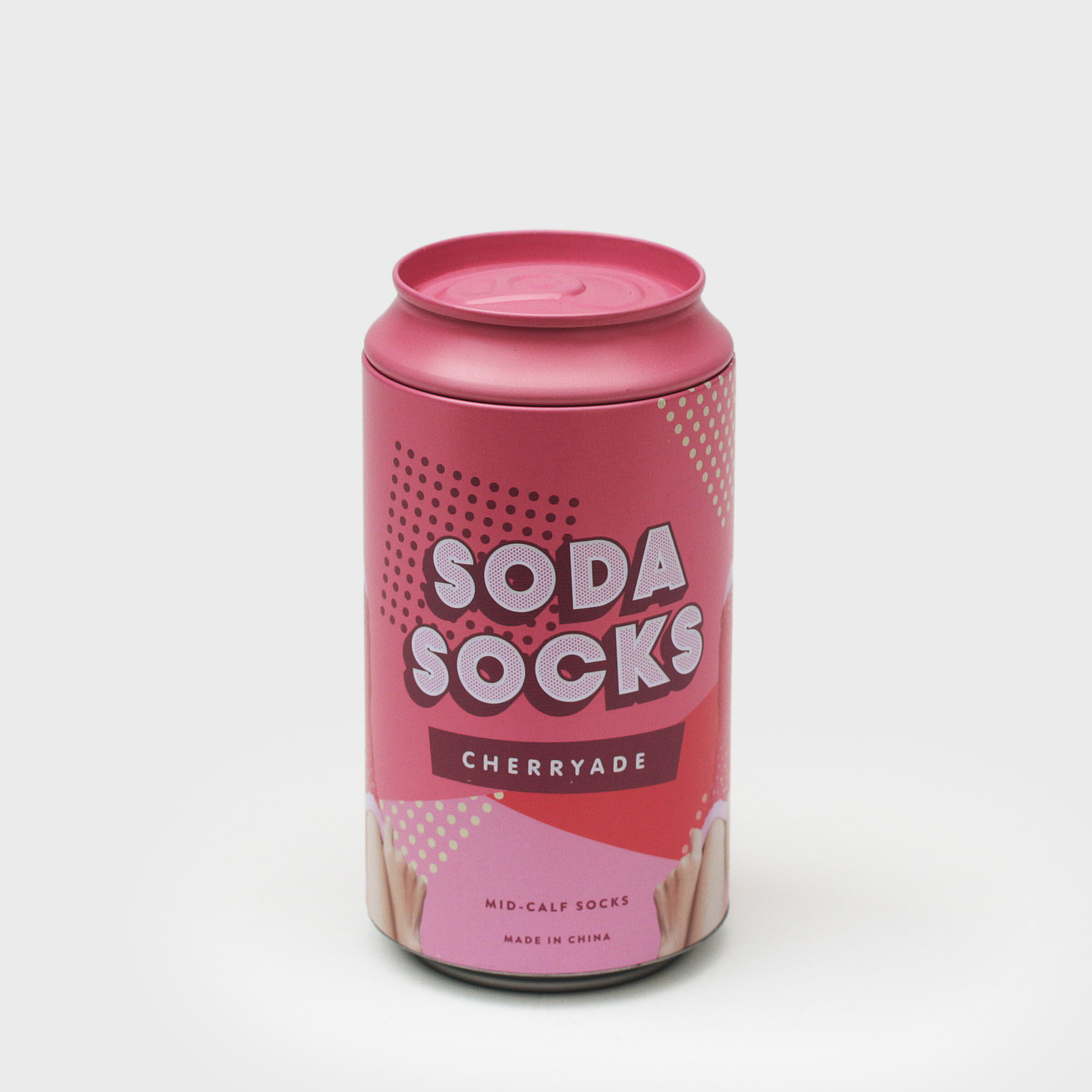 Cherry Soda Socks in a can Cherry Soda Socks in a can