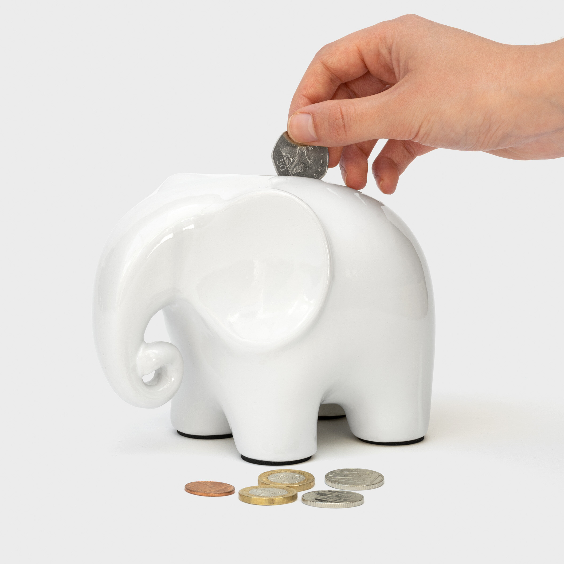 Elephant shop piggy bank