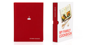 Blank Red Cook Book in Sleeve
