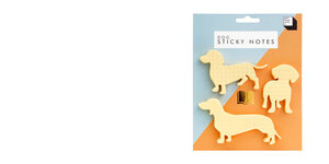 Pack of Dog shaped sticky notes