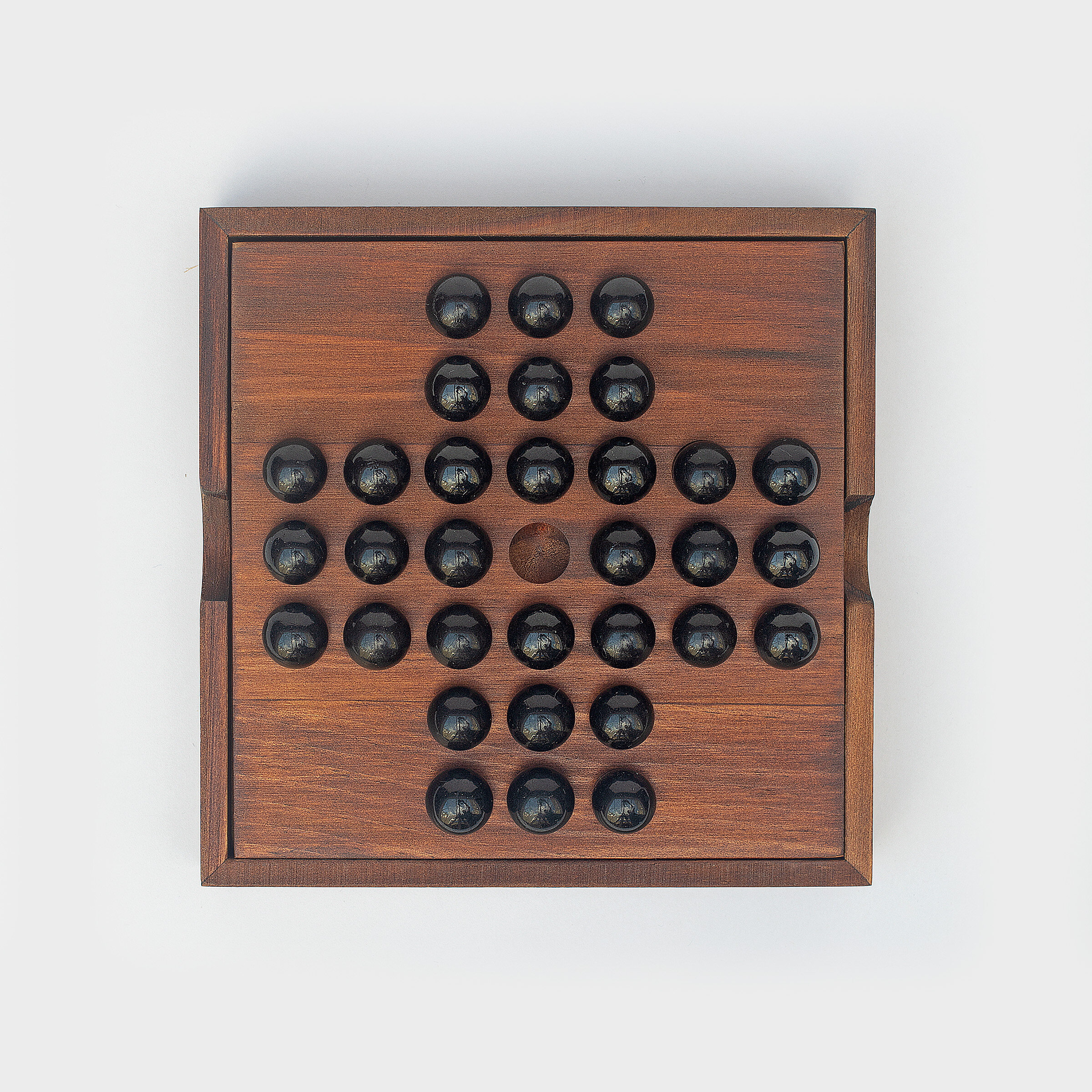Wooden Solitaire Game by Iron & Glory