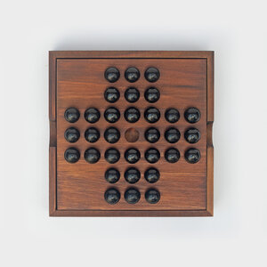 Wooden Solitaire Game by Iron & Glory